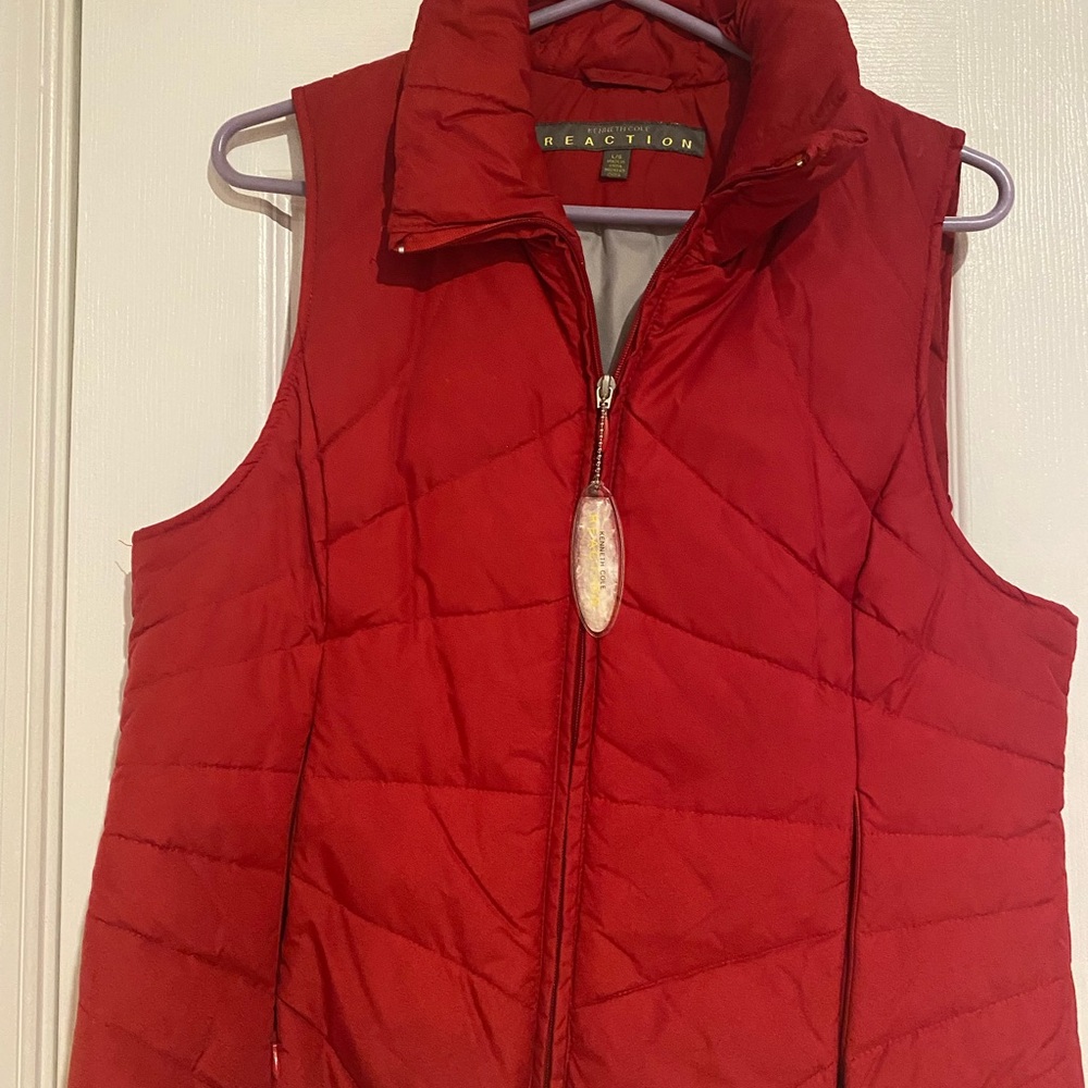 Kenneth Cole Reaction Red Quilted Vest
